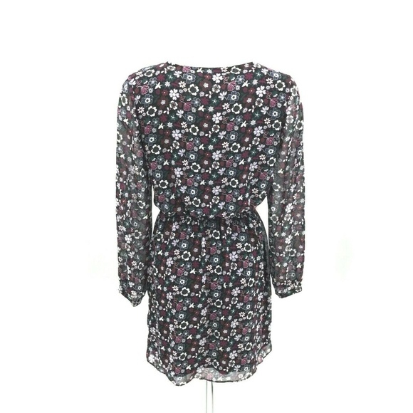 Express Long Sleeve Floral Print Dress Sz Small - Picture 4 of 8